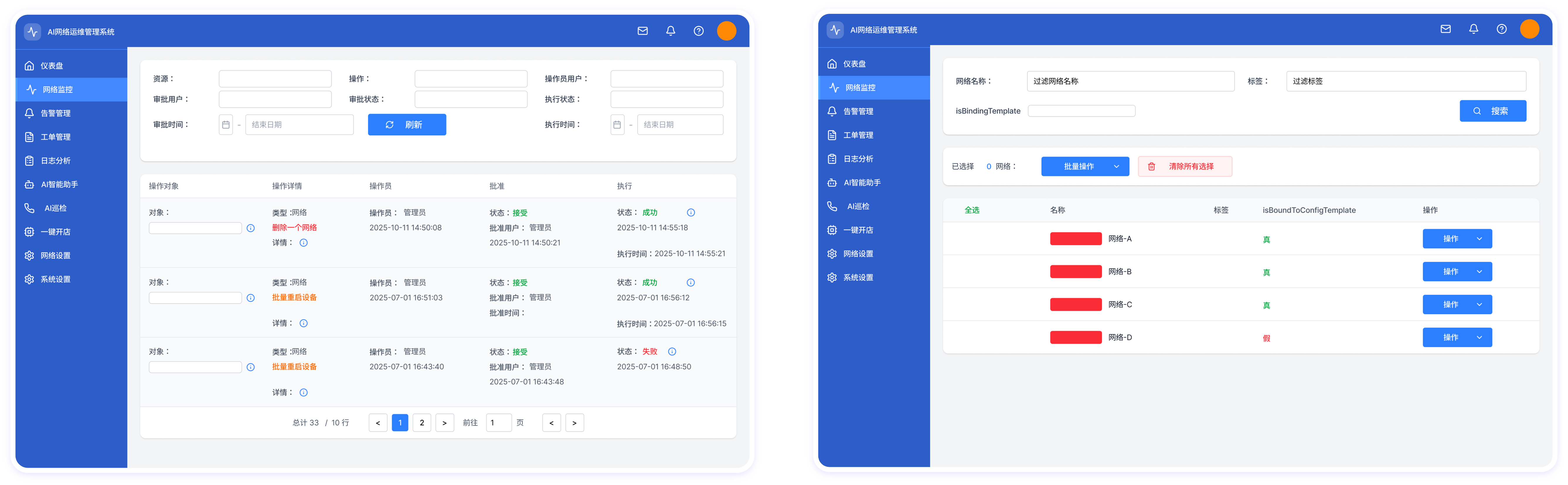 商派AI网络设备智能运维平台