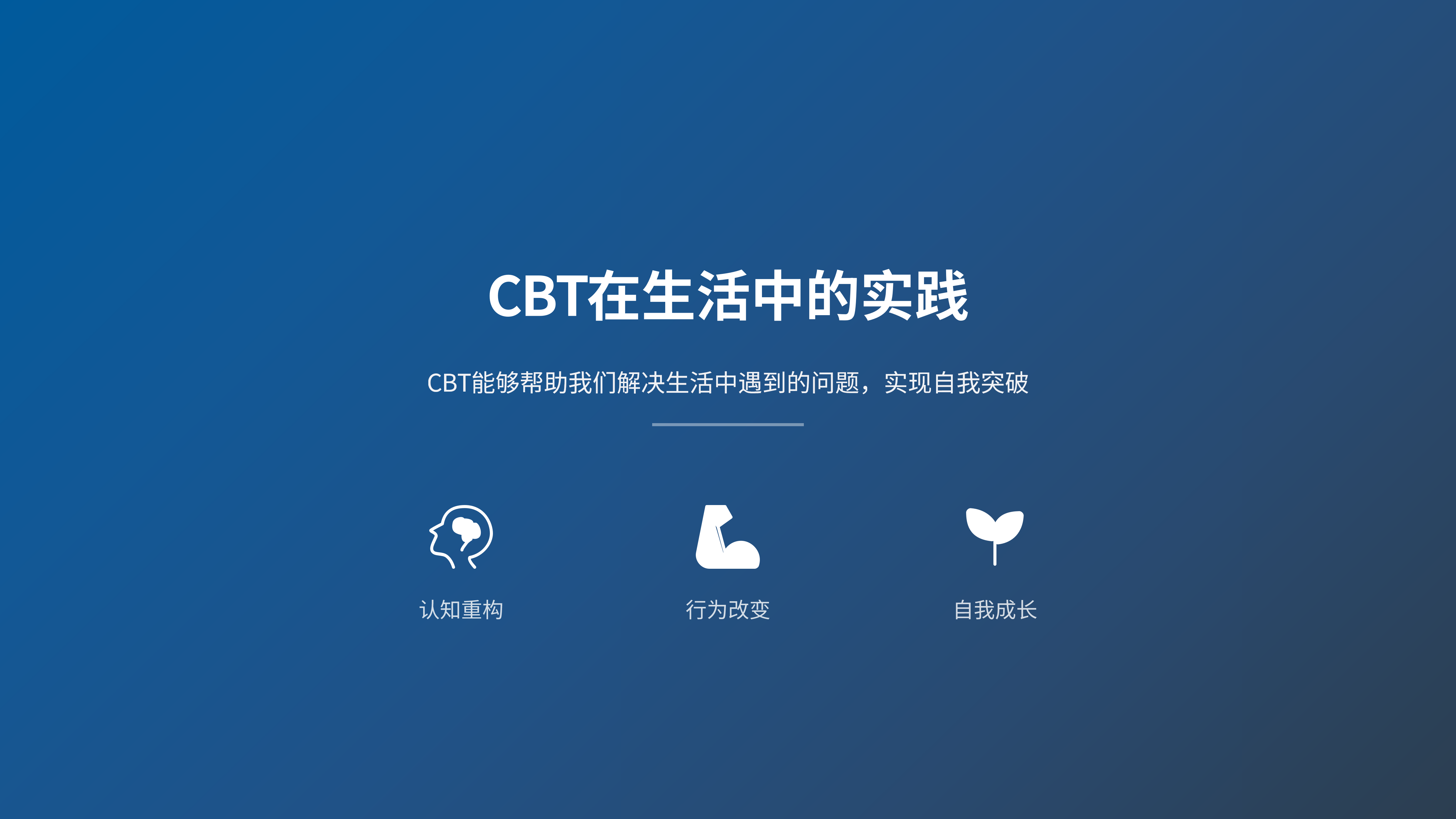 CBT在生活中的实践