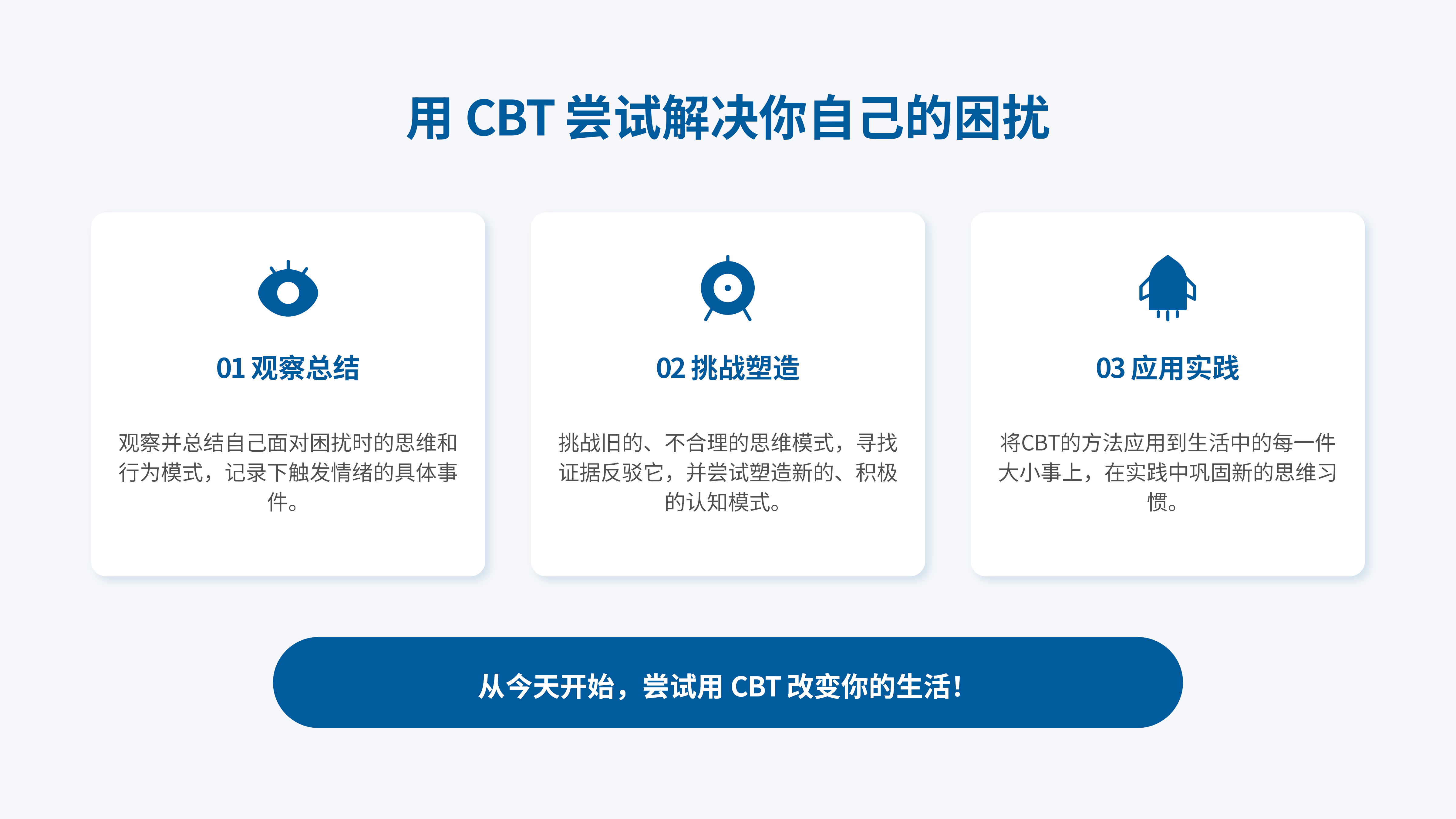 用CBT尝试解决你自己的困扰