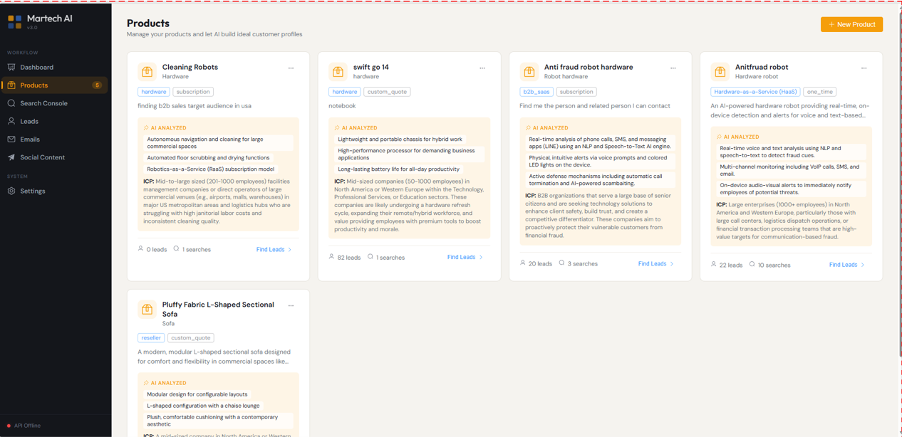 Martech AI Dashboard 2