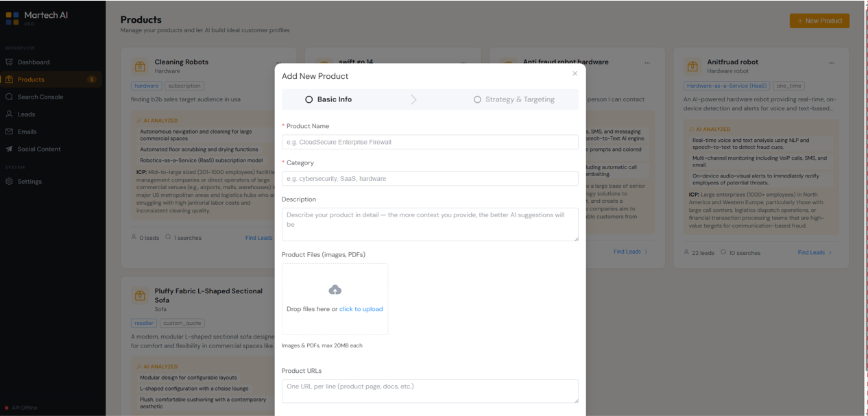 Martech AI Dashboard 3