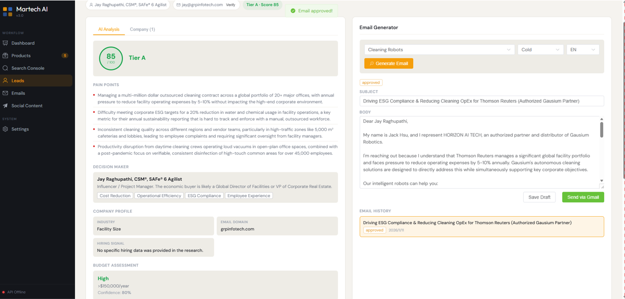 Martech AI Dashboard 8