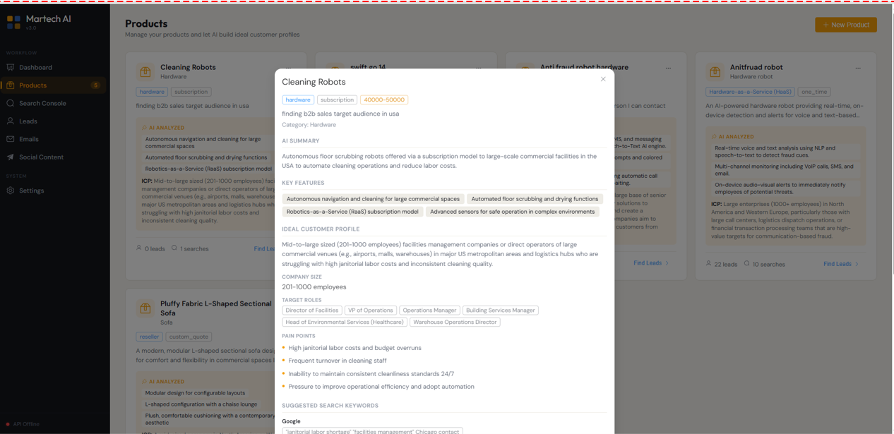 Martech AI Dashboard 10